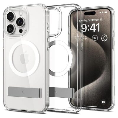 SPIGEN Ultra Hybrid S (MagFit) MagSafe Compatible Case for iPhone 15 Pro Max [Colour:White]