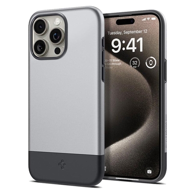 SPIGEN Style Armor (MagFit) MagSafe Compatible Case for iPhone 15 Pro Max [Colour:Classic Silver]