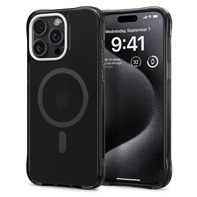 CYRILL by SPIGEN Ultra Sheer Mag MagSafe Compatible Case for iPhone 15 Pro Max [Colour:Black]