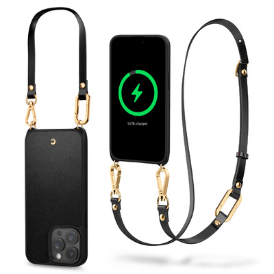CYRILL by SPIGEN Classic Charm Mag MagSafe Compatible Case for iPhone 15 Pro Max [Colour:Black]