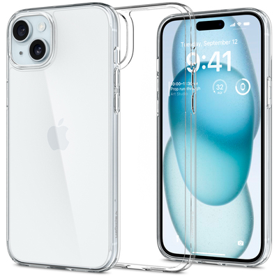 SPIGEN Air Skin Hybrid Case for iPhone 15 Plus [Colour:Clear]