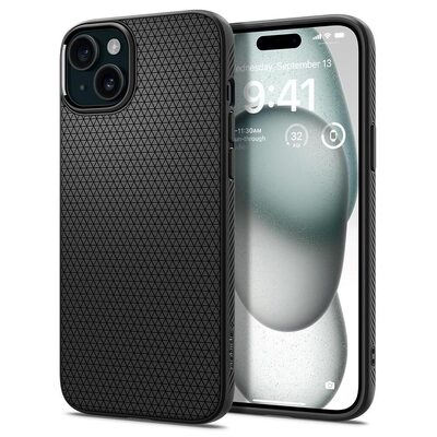 SPIGEN Liquid Air Case for iPhone 15 Plus [Colour:Black]