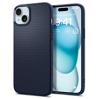 SPIGEN Liquid Air Case for iPhone 15 Plus [Colour:Navy Blue]
