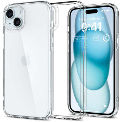 SPIGEN Ultra Hybrid Crystal Case for iPhone 15 Plus [Colour:Clear]
