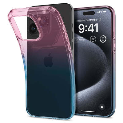 SPIGEN Liquid Crystal Flex Case for iPhone 15 Pro [Colour:Gradation Pink]