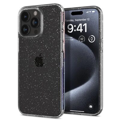 SPIGEN Liquid Crystal Glitter Case for iPhone 15 Pro [Colour:Crystal Quartz]