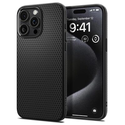 SPIGEN Liquid Air Case for iPhone 15 Pro [Colour:Black]