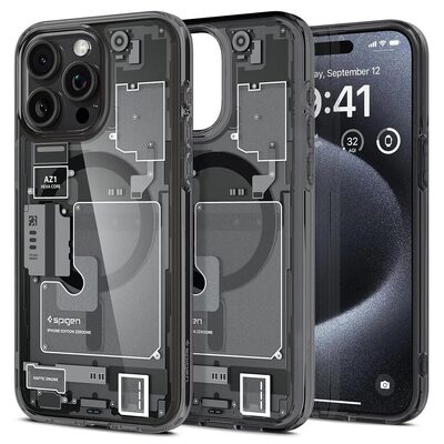 SPIGEN Ultra Hybrid Zero One (MagFit) MagSafe Compatible Case for iPhone 15 Pro [Colour:Zero One]