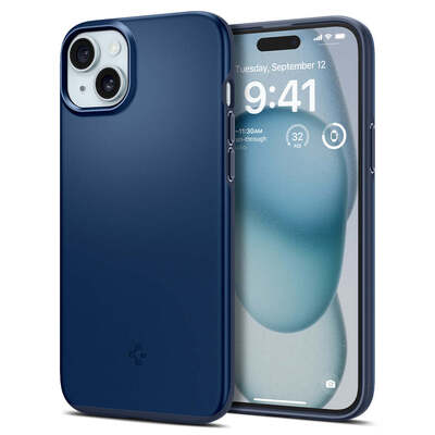 SPIGEN Thin Fit Case for iPhone 15 [Colour:Navy Blue]