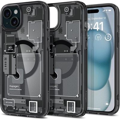 SPIGEN Ultra Hybrid Zero One (MagFit) MagSafe Compatible Case for iPhone 15 [Colour:Zero One]