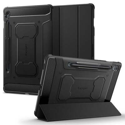 SPIGEN Rugged Armor Pro Case for Galaxy Tab S9 FE 10.9 [Colour:Black]