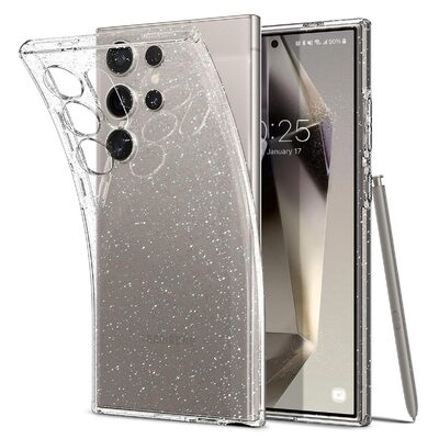 SPIGEN Liquid Crystal Glitter Case for Galaxy S24 Ultra [Colour:Crystal Quartz]