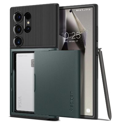 SPIGEN Slim Armor CS Case for Galaxy S24 Ultra [Colour:Abyss Green]