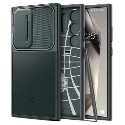 SPIGEN Optik Armor Case for Galaxy S24 Ultra [Colour:Abyss Green]