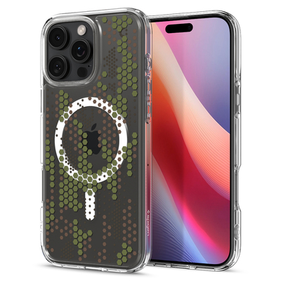 Spigen Ultra Hybrid (MagFit) MagSafe Compatible for iPhone 16 Pro Max Case [Colour:Digital Camo]