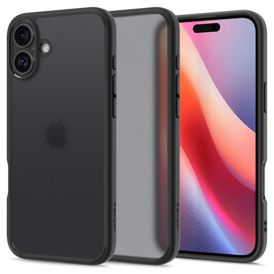 SPIGEN Ultra Hybrid for iPhone 16 Plus Case [Colour:Frost Black]