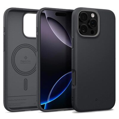 Caseology by SPIGEN Nano Pop Mag MagSafe Compatible for iPhone 16 Pro Case [Colour:Black Sesame]