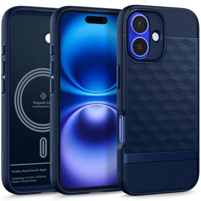 Caseology by SPIGEN Parallax Mag MagSafe Compatible for iPhone 16 Case [Colour:Midnight Blue]