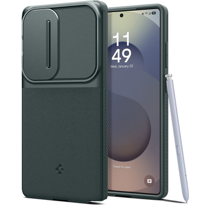 SPIGEN Optik Armor for Galaxy S25 Ultra Case [Colour:Abyss Green]