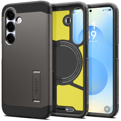 SPIGEN Tough Armor (MagFit) MagSafe Compatible for Galaxy S25 Plus Case [Colour:Gunmetal]