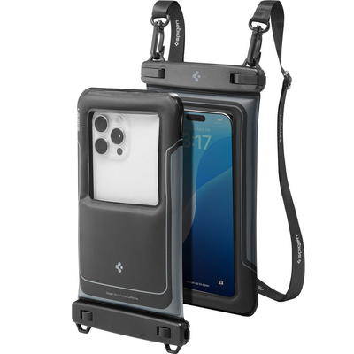 SPIGEN AquaShield A611P 2PCS for Universal Waterproof Floating Pouch Case [Colour:Black]
