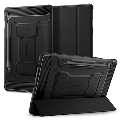 SPIGEN Rugged Armor Pro for Galaxy Tab S10 FE/Tab S9 Case [Colour:Black]