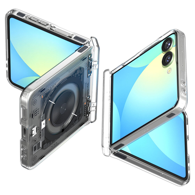 SPIGEN Ultra Hybrid Pro (MagFit) Neo One MagSafe Compatible for Galaxy Z Flip 7 Case [Colour:Neo One]