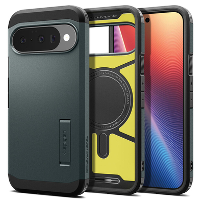 SPIGEN Tough Armor (Pixelsnap Ready) MagSafe Compatible for Google Pixel 10 / Pro Case [Colour:Abyss Green]