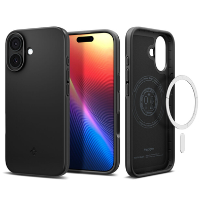 SPIGEN Thin Fit (MagFit) MagSafe Compatible for iPhone 17 Case [Colour:Black]