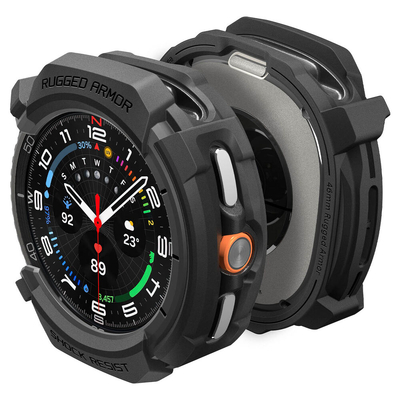 SPIGEN Rugged Armor for Galaxy Watch 8 Classic 46mm Case [Colour:Black]
