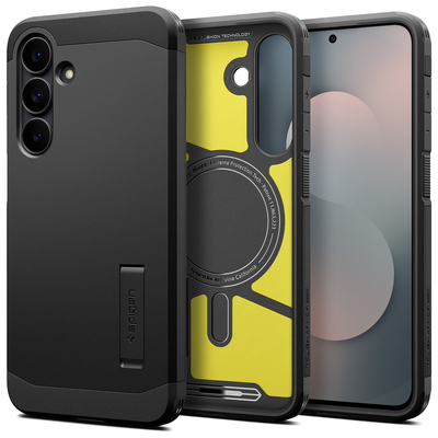 SPIGEN Tough Armor (MagFit) MagSafe Compatible for Galaxy S25 FE Case [Colour:Black]