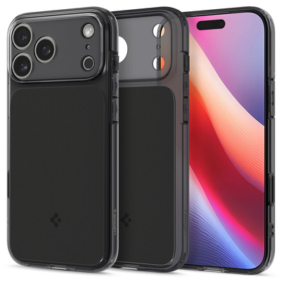 SPIGEN Ultra Hybrid T Camera Control Button Cover (MagFit) MagSafe Compatible for iPhone 17 Pro Case [Colour:Black]