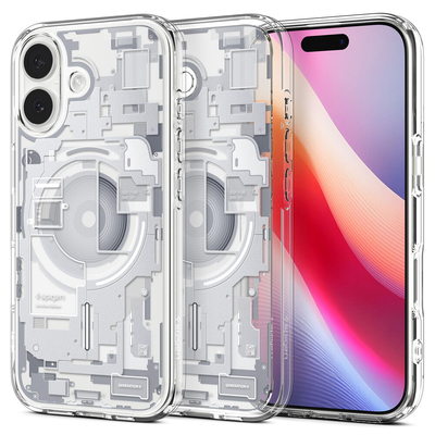 SPIGEN Ultra Hybrid Zero One (MagFit) MagSafe Compatible for iPhone 17 Case [Colour:Zero One White]