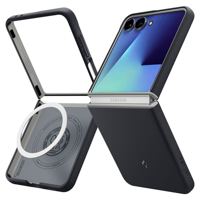 SPIGEN Nano Pop (MagFit) MagSafe Compatible for Galaxy Z Flip 7 Case [Colour:Black Sesame]