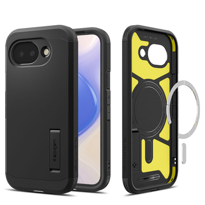 SPIGEN Tough Armor (MagFit) Compatible with Pixelsnap / MagSafe Accessories for Google Pixel 10a Case [Colour:Black]