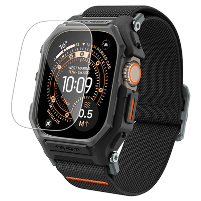 SPIGEN Lite Fit Pro + Strap Band Case with Screen Protector for Apple Watch Ultra 3 / 2 / 1 49mm [Colour:Black]