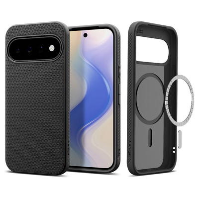 SPIGEN Liquid Air (Pixelsnap Ready) MagSafe Compatible for Google Pixel 11 Case [Colour:Black]