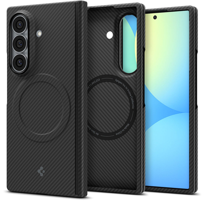 SPIGEN Airskin Aramid (MagFit) MagSafe Compatible for Galaxy Z Fold 8 Ultra Case [Colour:Black]