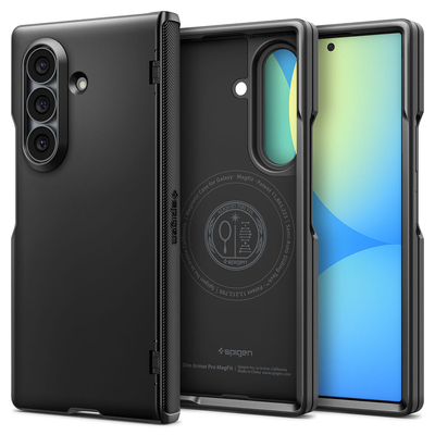 SPIGEN Slim Armor Pro (MagFit) MagSafe Compatible for Galaxy Z Fold 8 Ultra Case [Colour:Black]