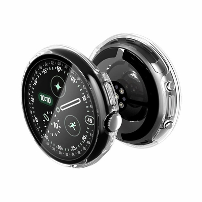 SPIGEN Thin Fit 360 with Built in Screen Protector for Google Pixel Watch 5 / 4 41mm Case [Colour:Clear]