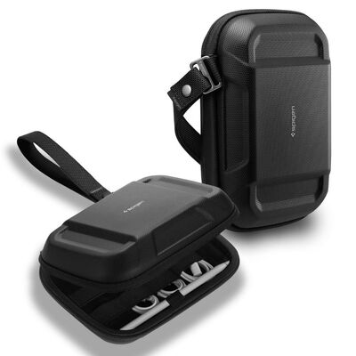 SPIGEN Rugged Armor Pro Pouch Case Cable Organizer Bag [Colour:Black]