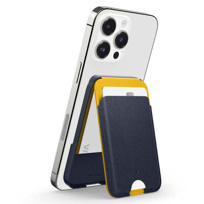 Caseology by Spigen MagSafe Nano Pop Card Wallet Stand (MagFit) for MagSafe Case / iPhone [Colour:Blueberry Navy]