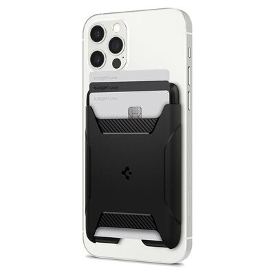 SPIGEN MagSafe Rugged Armor Wallet 3 Cards Holder (MagFit) for MagSafe / iPhone [Colour:Black]