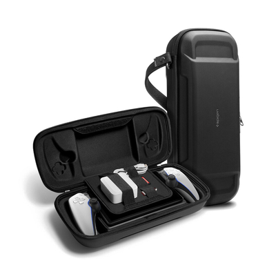 SPIGEN Rugged Armor Pro Case for PlayStation Portal Remote Player [Colour:Black]
