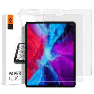 SPIGEN Paper Touch 2PCS Screen Protector for iPad Pro 12.9 (2022/2021/2020/2018) [Colour:Clear]