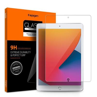 Spigen GLAS.tR Slim Glass Screen Protector for iPad 10.2 2021/2020/2019 [Colour:Clear]