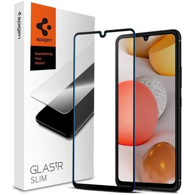 SPIGEN GLAS.tR Slim Full Cover Glass Screen Protector for Galaxy A42 5G [Colour:Black]