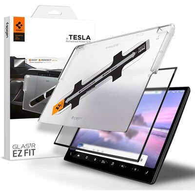 SPIGEN EZ Fit GLAS.tR Anti-Glare Glass Screen Protector for Tesla Model S / X [Colour:Black]