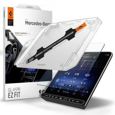 SPIGEN GLAS.tR EZ Fit Anti-Glare Glass Screen Protector for Mercedes S-Class 2021 [Colour:Clear]