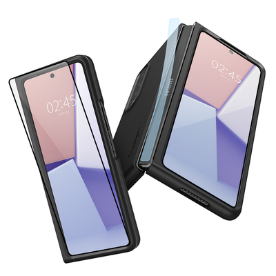 SPIGEN GLAS.tR Full Cover Front Glass Screen Protector + Hinge Film for Galaxy Z Fold 3 [Colour:Black]